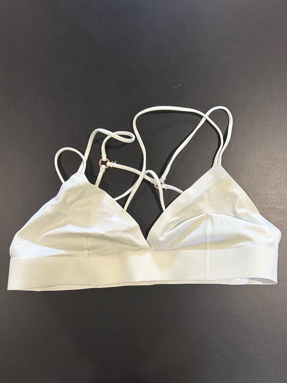 Abercrombie & Fitch Strappy White Bralette